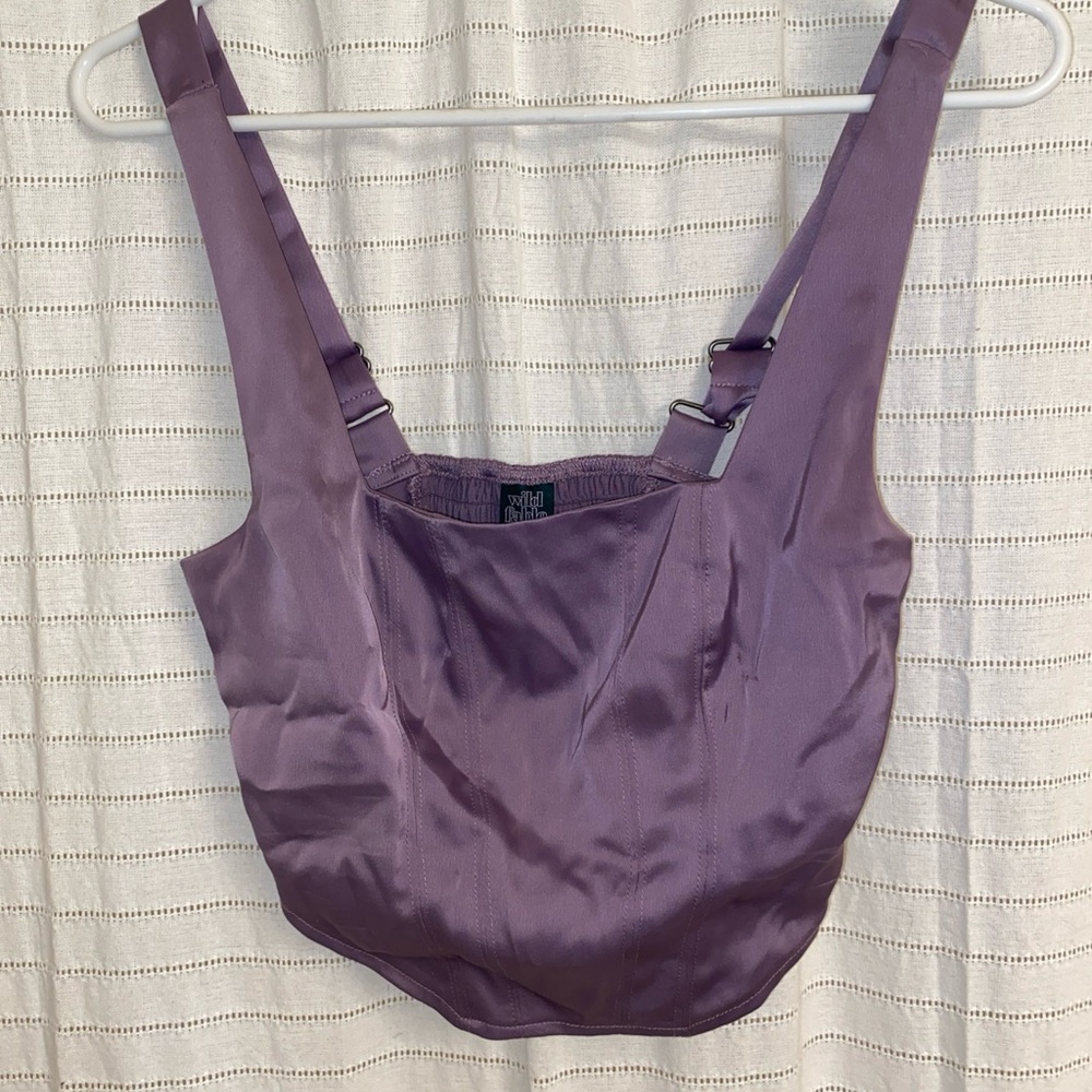 Wild Fable Xxs Crop Top Purple Stretchy Party Fairy